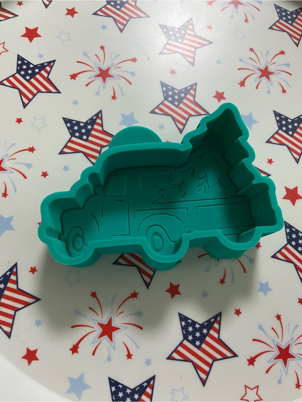 Truck with Christmas Tree Silicone mold